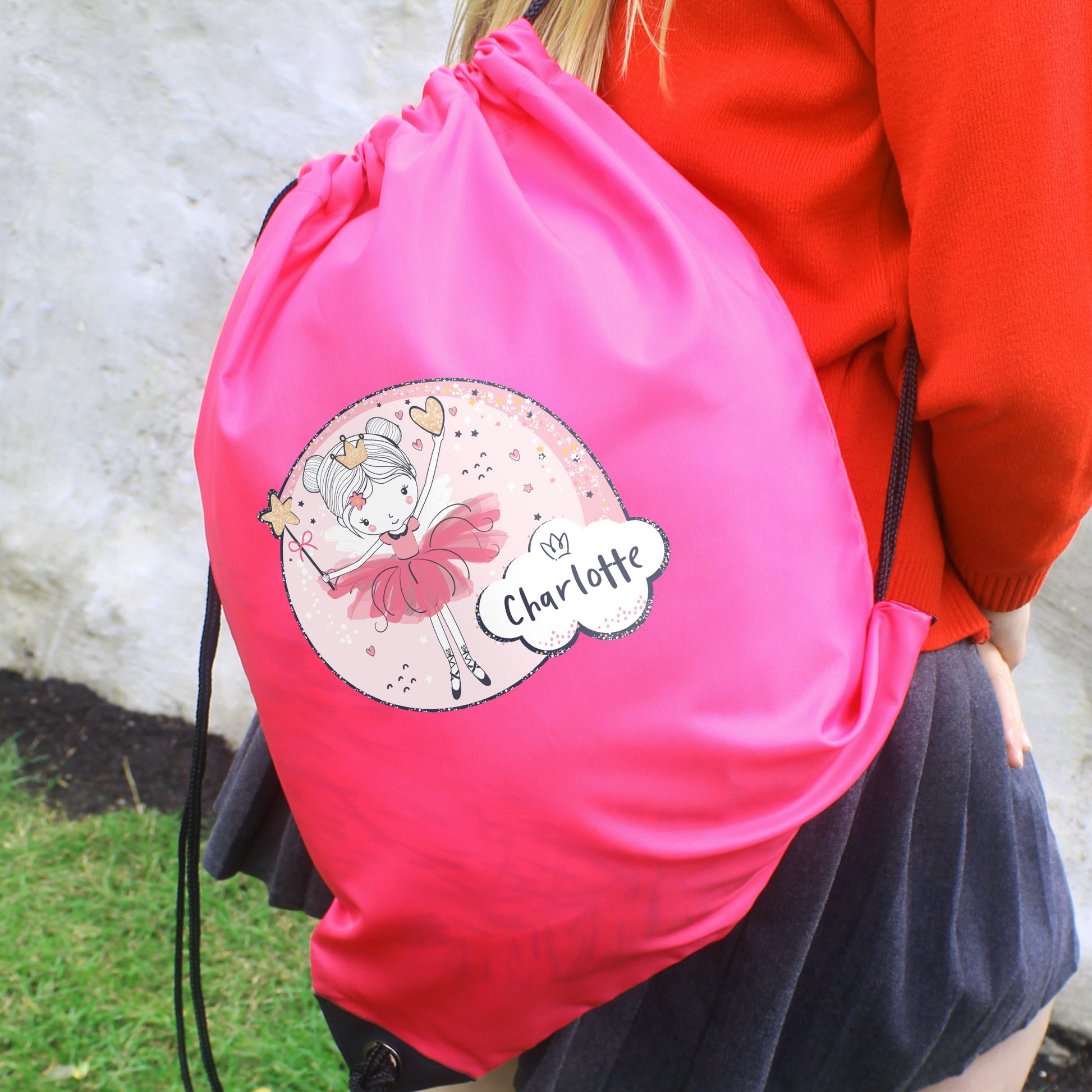 Personalised Princess Ballerina Pink Kit Bag - image 7
