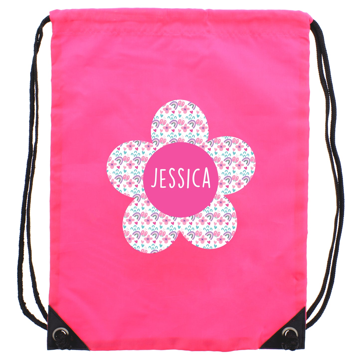 Personalised Flower Pink Kit Bag - image 5