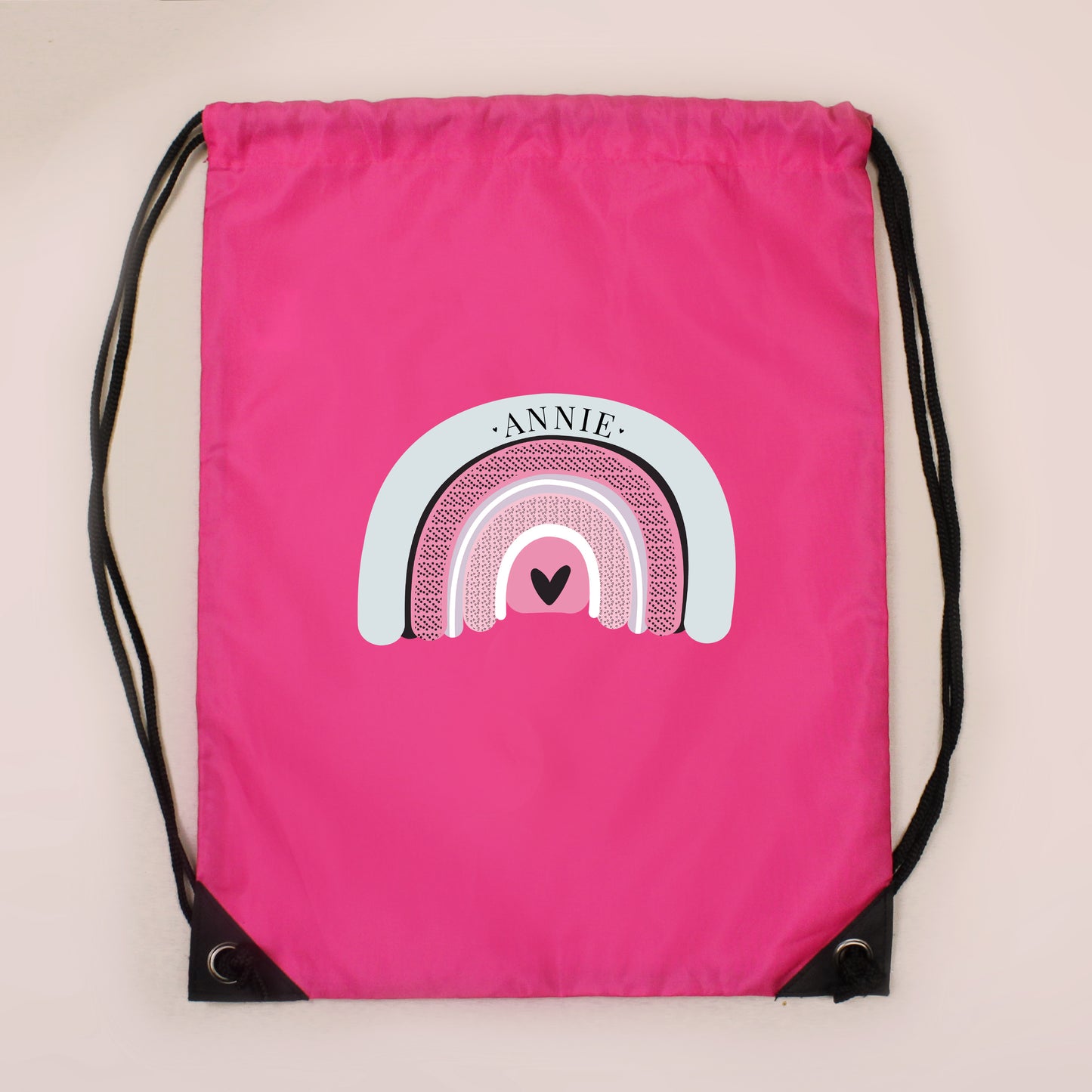 Personalised Pastel Rainbow Pink Kit Bag - image 2