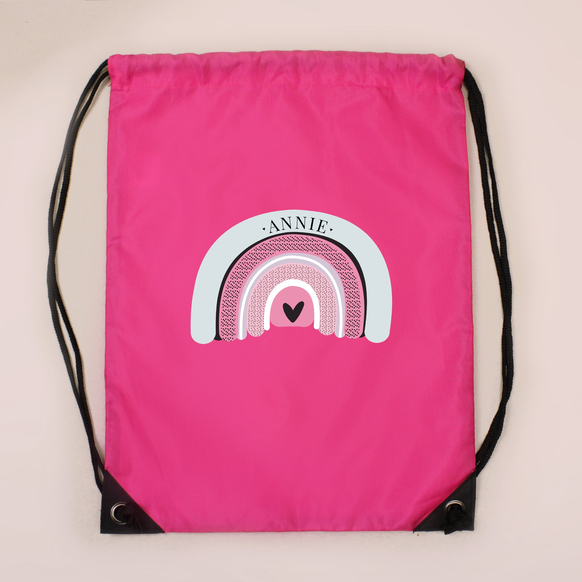 Personalised Pastel Rainbow Pink Kit Bag - image 2