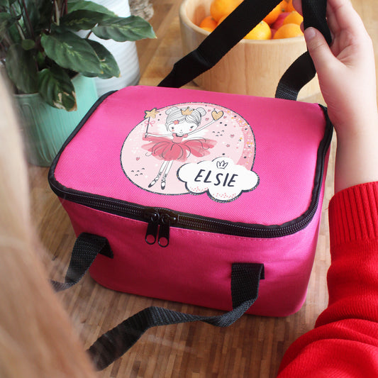 Personalised Princess Ballerina Pink Lunch Bag from Heartfelt Gifts