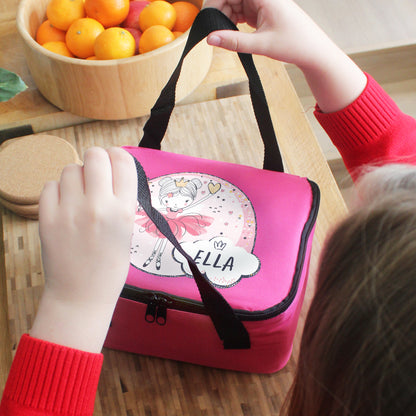 Personalised Princess Ballerina Pink Lunch Bag - image 3