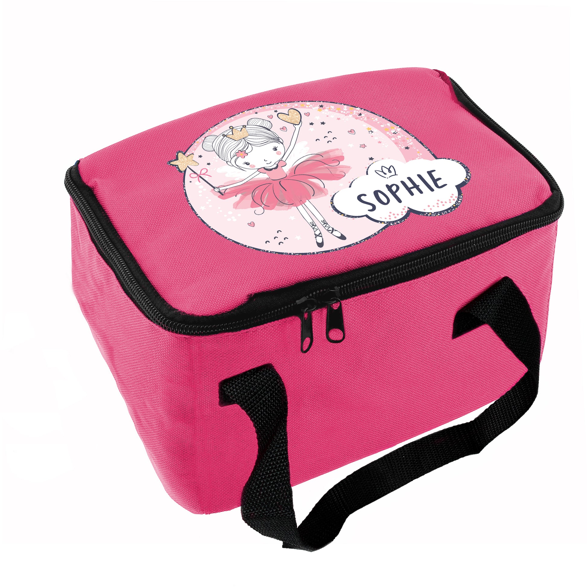 Personalised Princess Ballerina Pink Lunch Bag - image 5