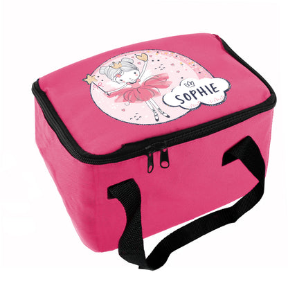 Personalised Princess Ballerina Pink Lunch Bag - image 5