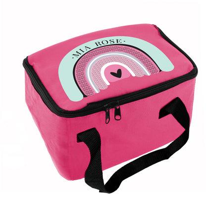 Personalised Rainbow Pink Lunch Bag - image 5