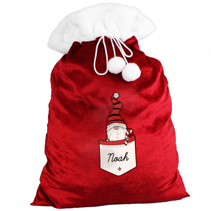 Personalised Gonk Family Red Christmas Sack - Boy - image 5