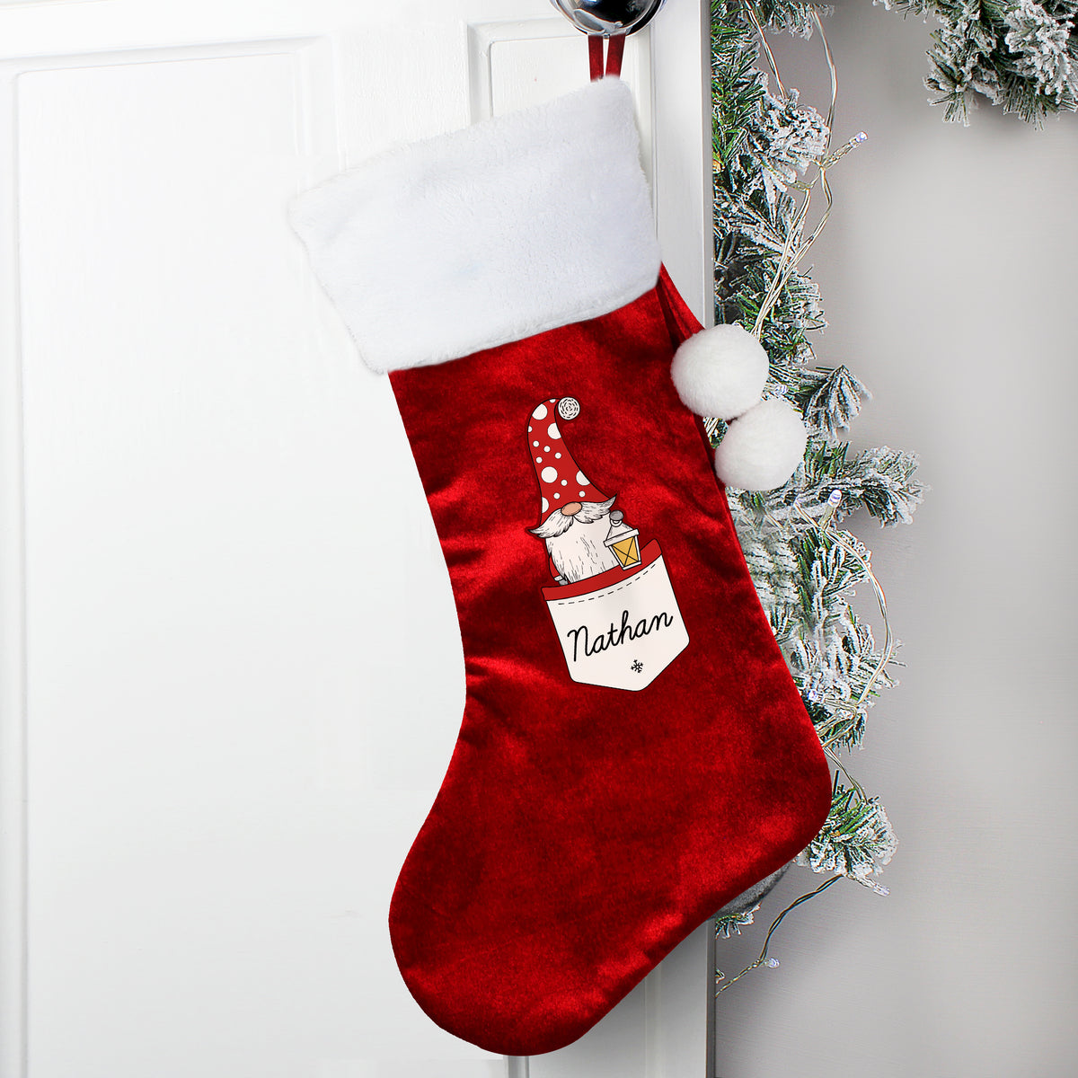 Personalised Gonk Family Red Christmas Stocking- Male - image 4