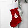 Personalised Gonk Family Red Christmas Stocking- Boy from Heartfelt Gifts