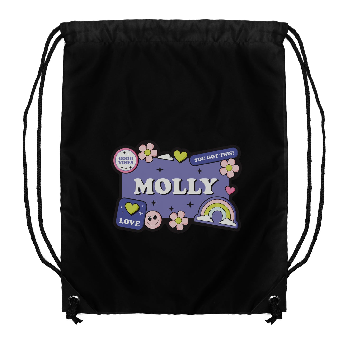 Personalised Good Vibes Black Kit Bag - image 5