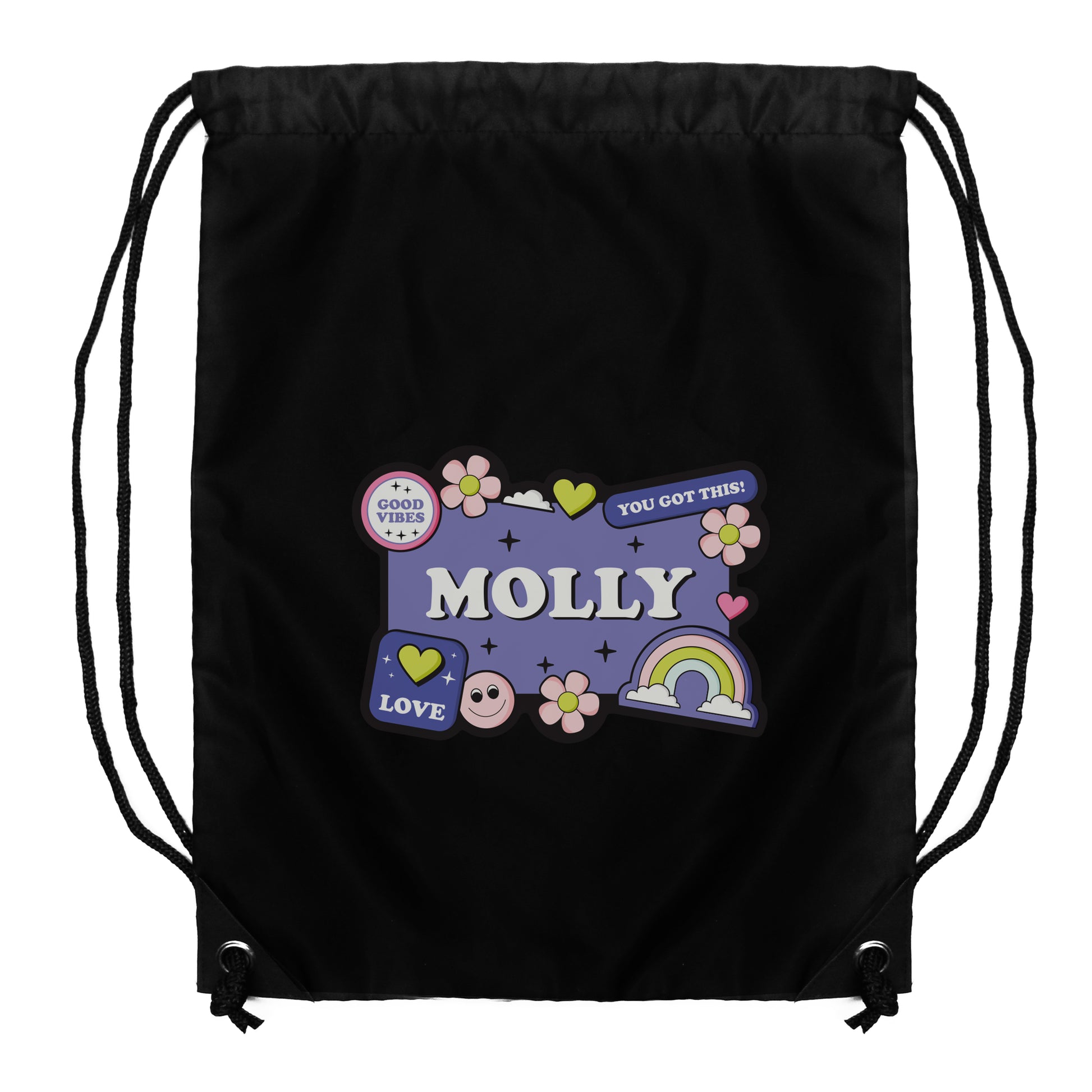 Personalised Good Vibes Black Kit Bag - image 5