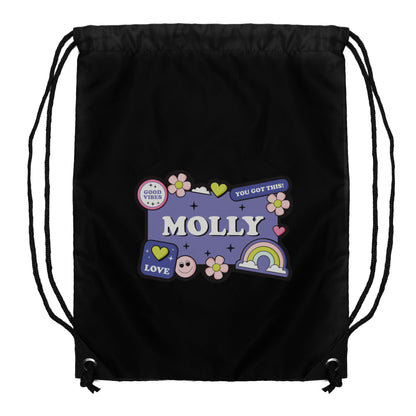Personalised Good Vibes Black Kit Bag - image 5