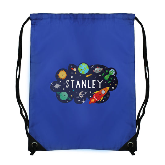 Personalised Space Blue Kit Bag - image 5