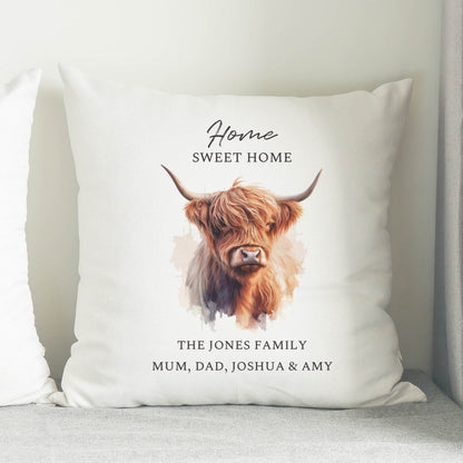 Personalised Large Highland Cow Cushion - image 2