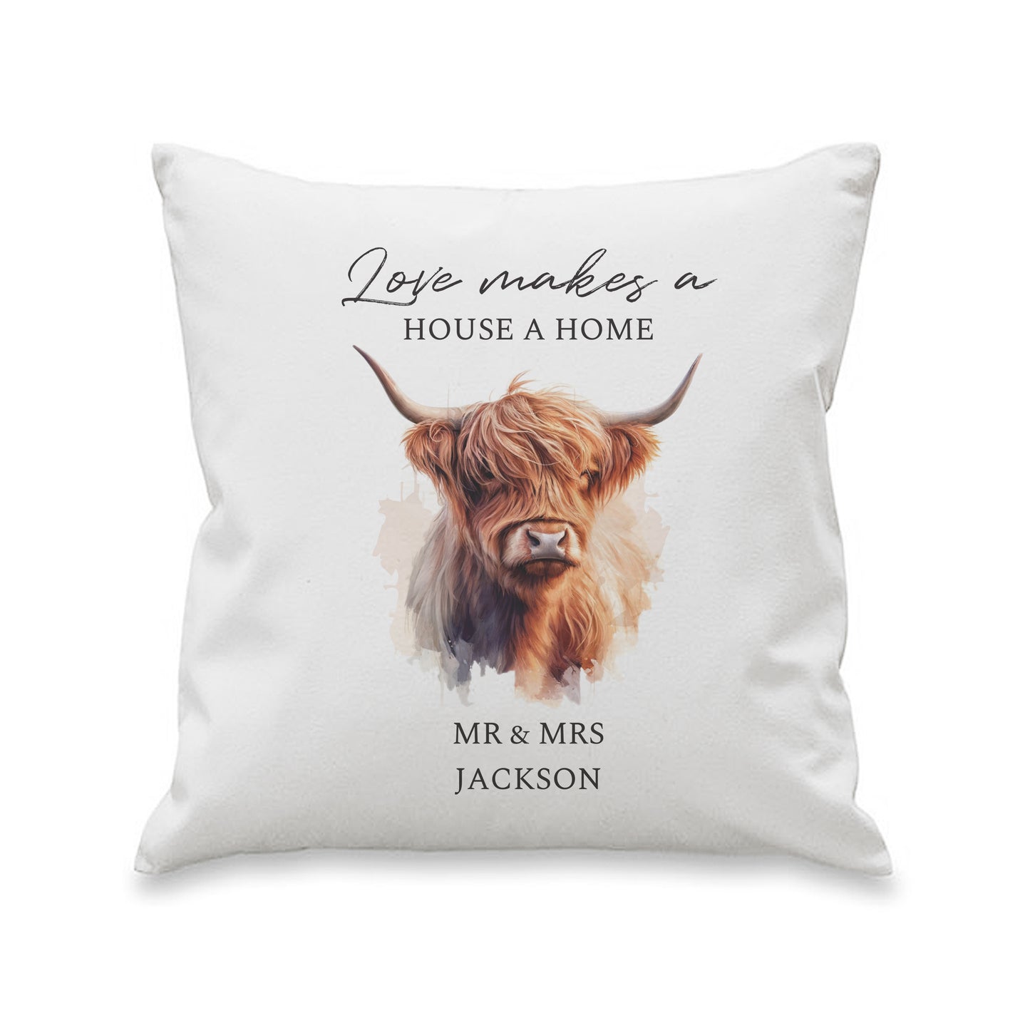 Personalised Large Highland Cow Cushion - image 5