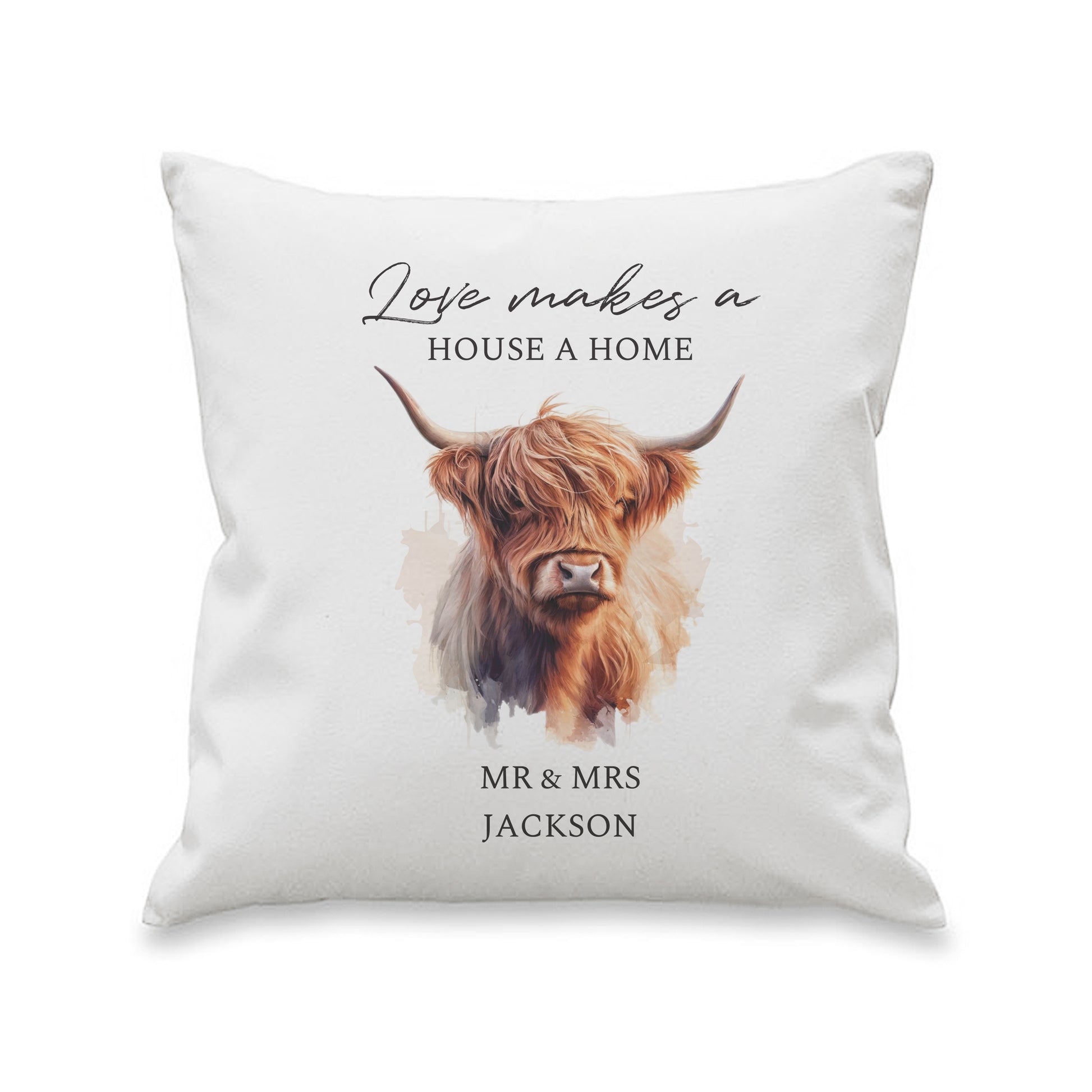Personalised Large Highland Cow Cushion - image 5