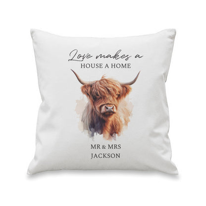 Personalised Large Highland Cow Cushion - image 5