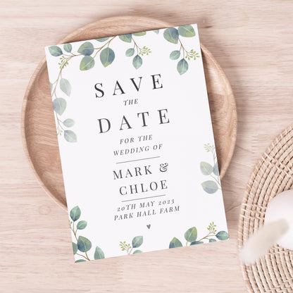 Personalised Botanical Wedding Save the Dates Pack of 36 - image 2