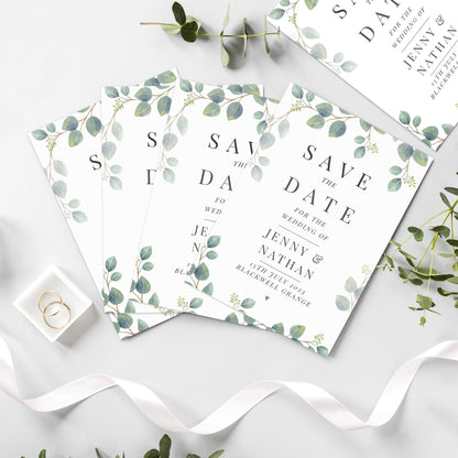 Personalised Botanical Wedding Save the Dates Pack of 36 - image 3