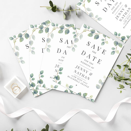 Personalised Botanical Wedding Save the Dates Pack of 36 - image 3