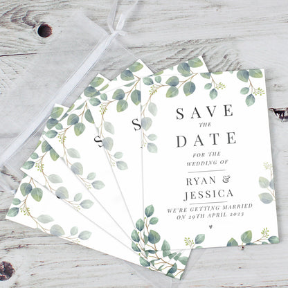 Personalised Botanical Wedding Save the Dates Pack of 36 - image 4