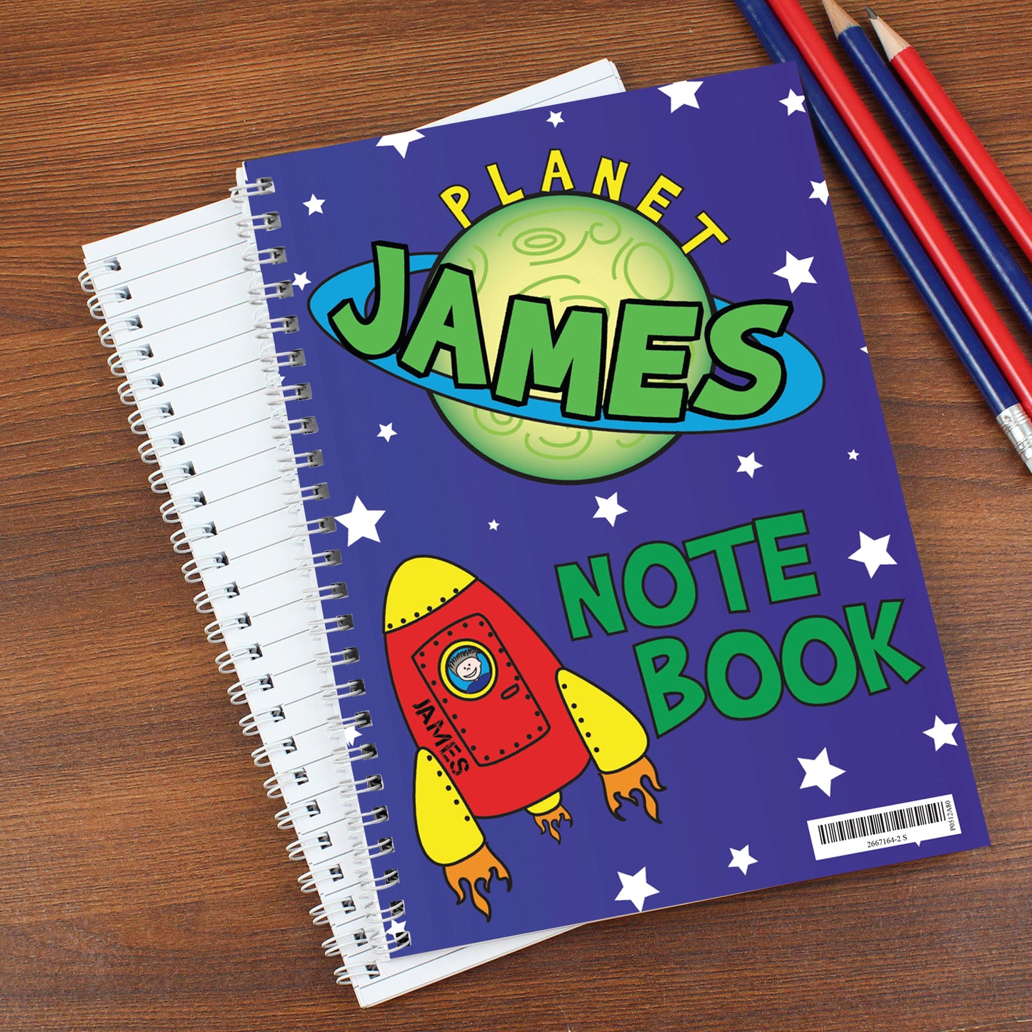 Personalised Space A5 Notebook from Heartfelt Gifts