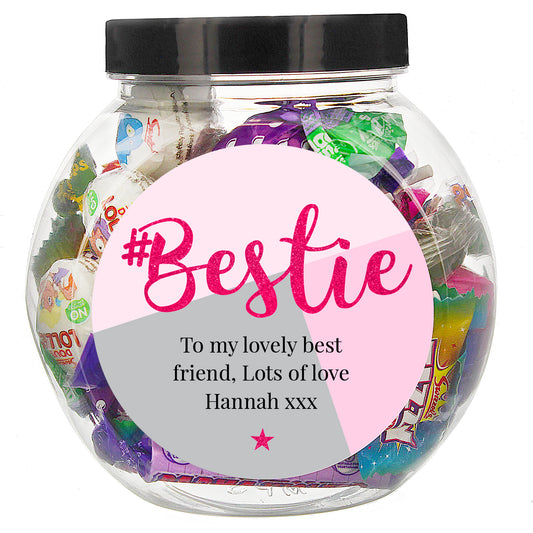 Personalised #Bestie Sweet Jar - image 2