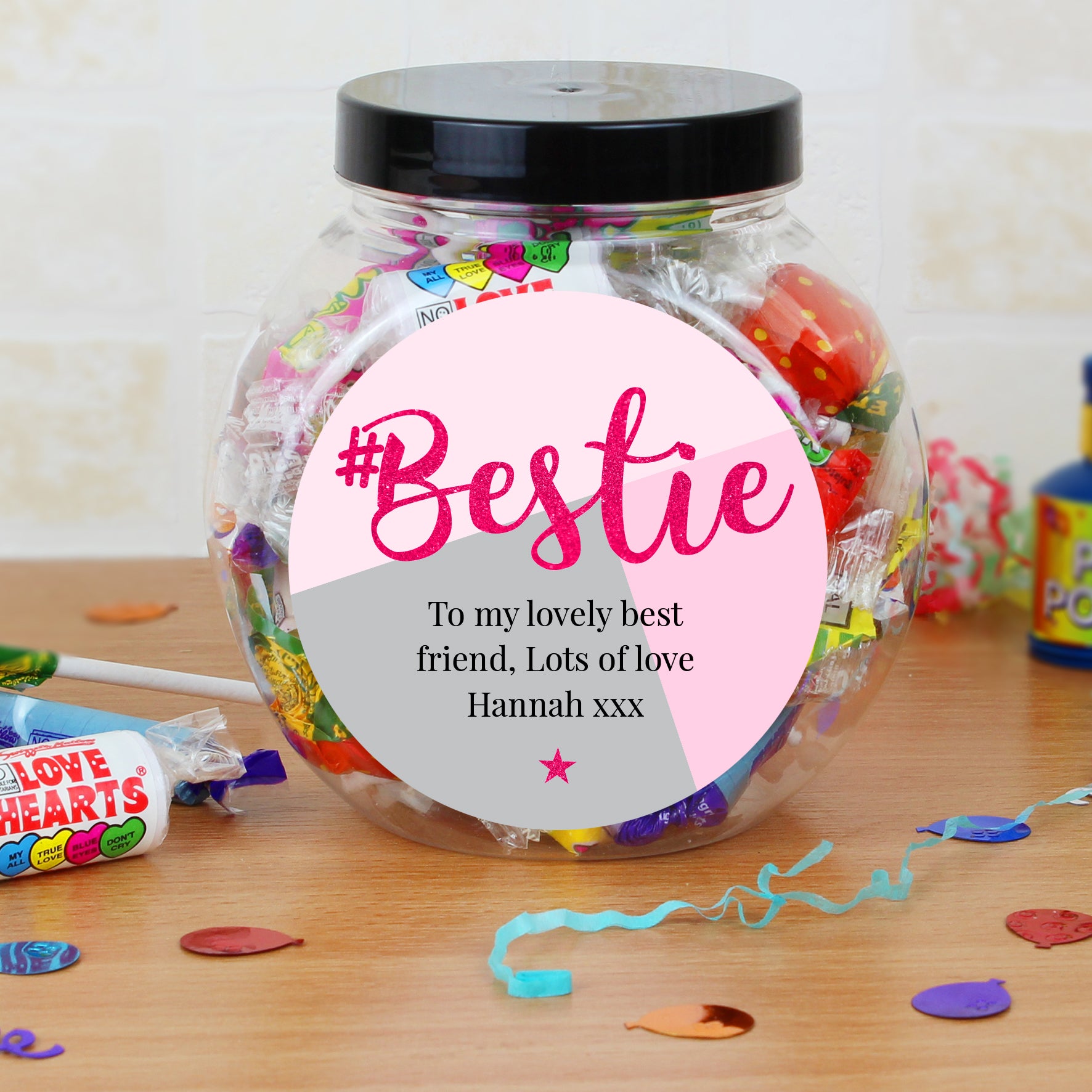 Personalised #Bestie Sweet Jar - image 3