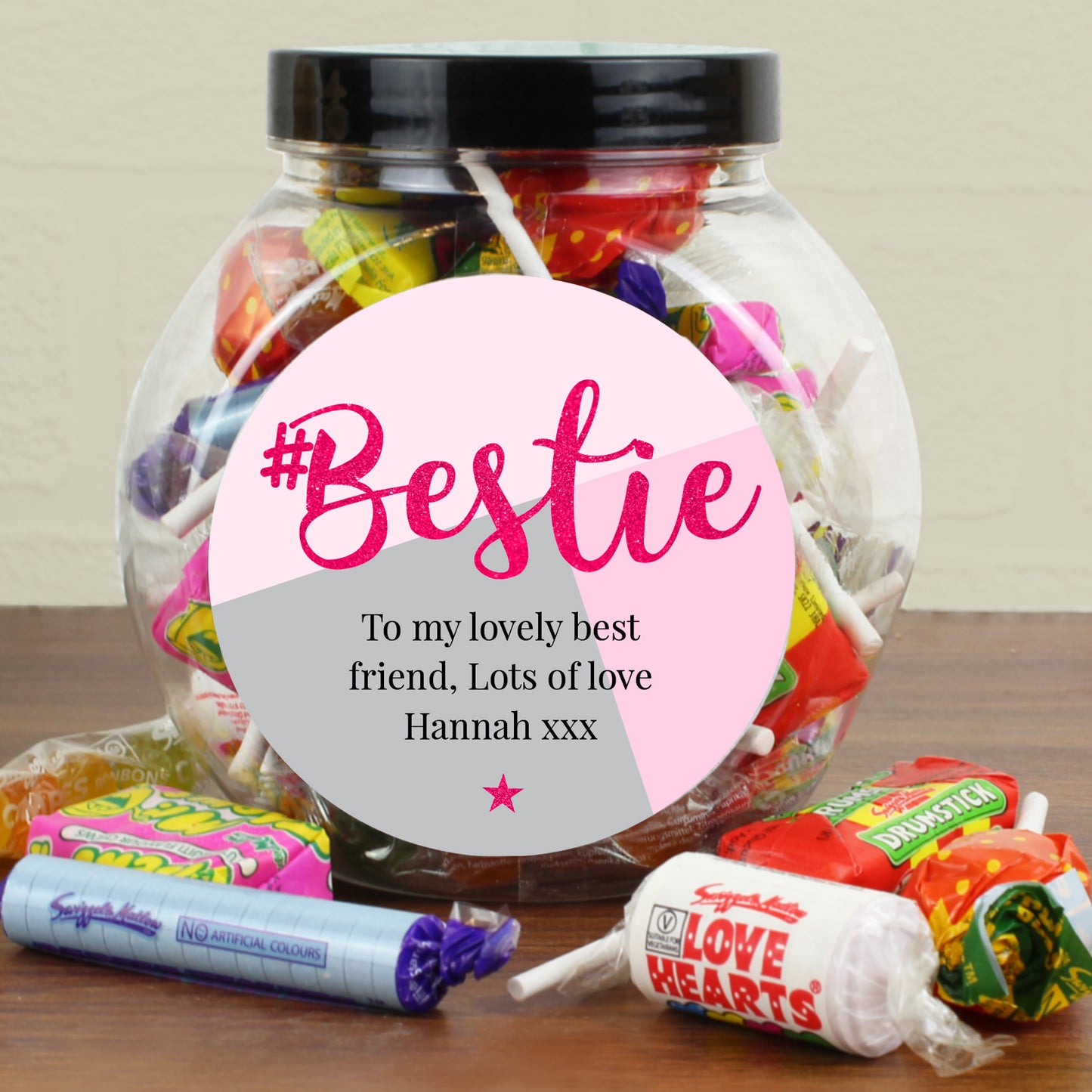 Personalised #Bestie Sweet Jar - image 4