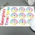 Personalised Times Tables Placemat from Heartfelt Gifts