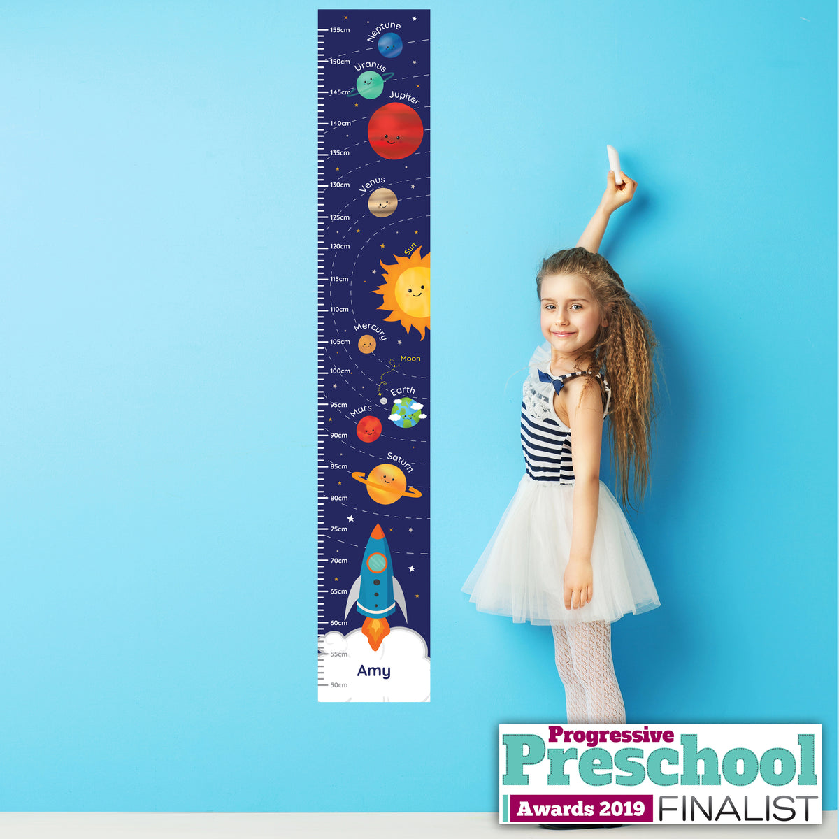 Personalised Solar Space System Height Chart from Heartfelt Gifts