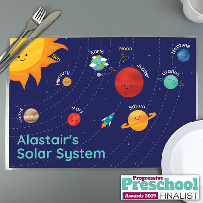 Personalised Solar Space System Placemat from Heartfelt Gifts