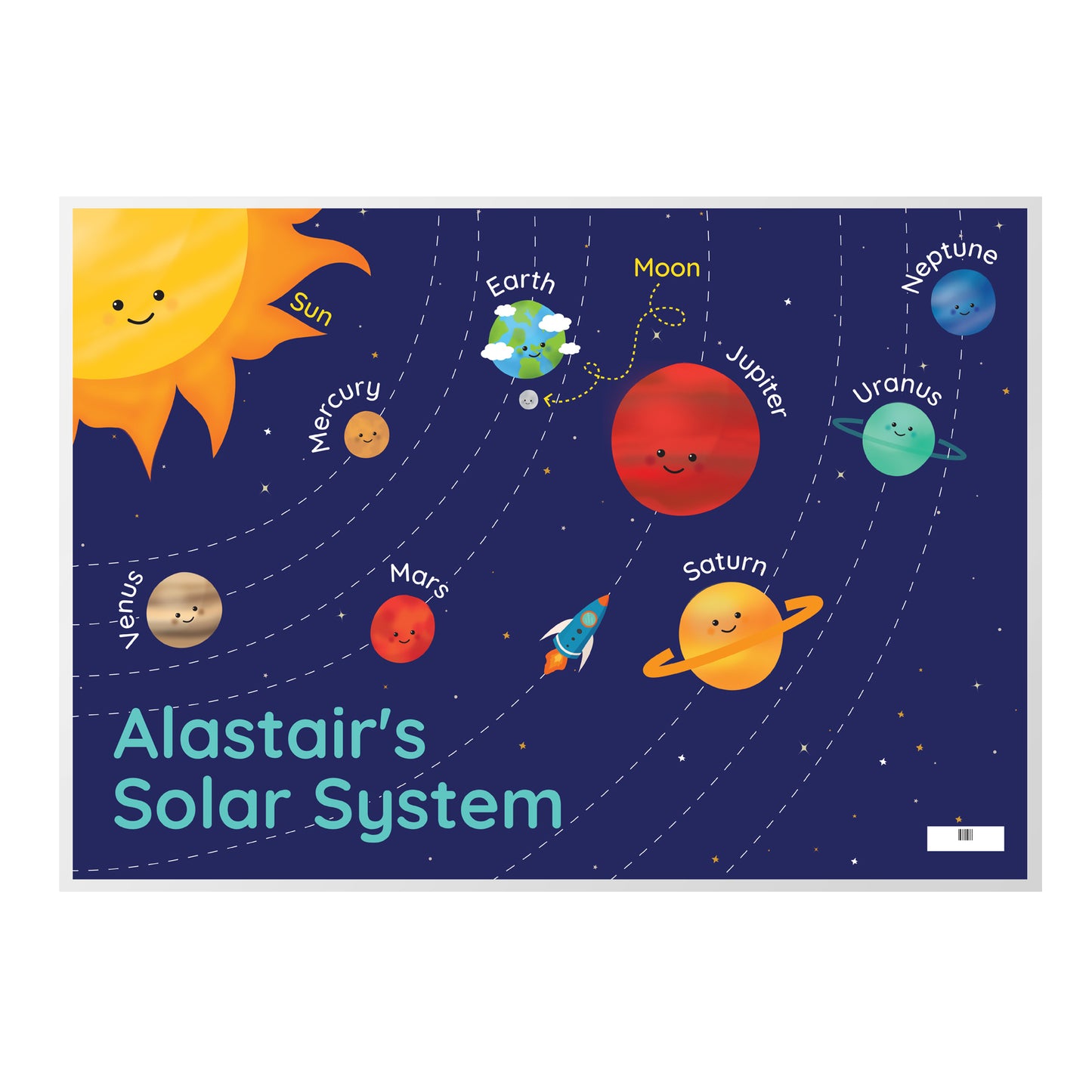 Personalised Solar Space System Placemat - image 2
