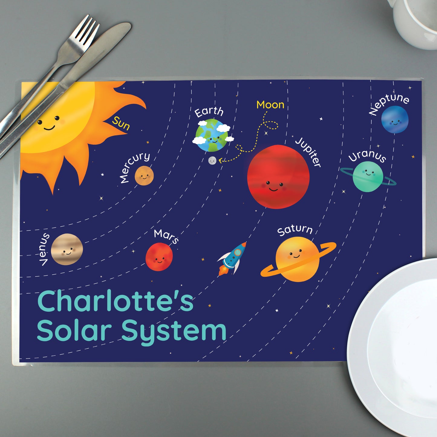 Personalised Solar Space System Placemat - image 3