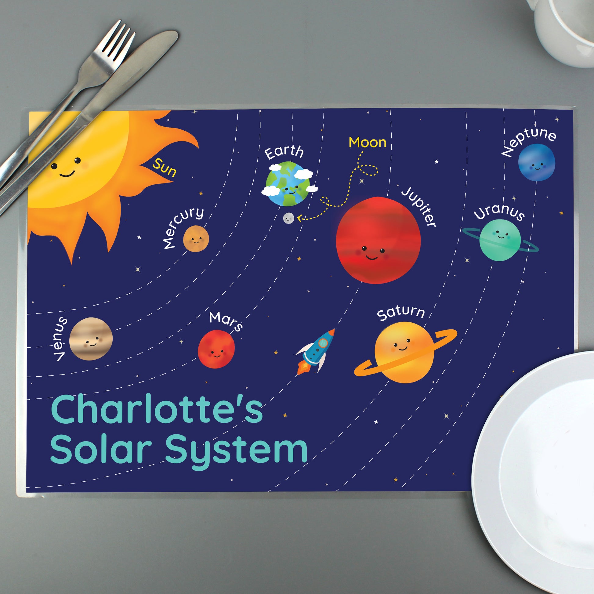 Personalised Solar Space System Placemat - image 3