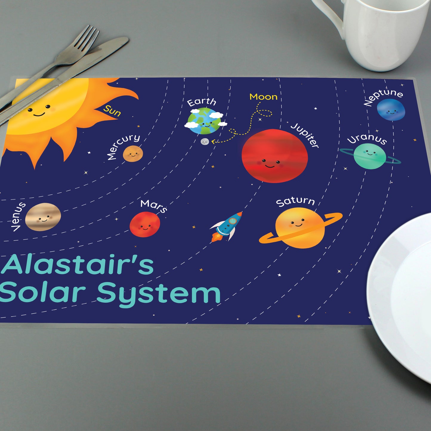 Personalised Solar Space System Placemat - image 5