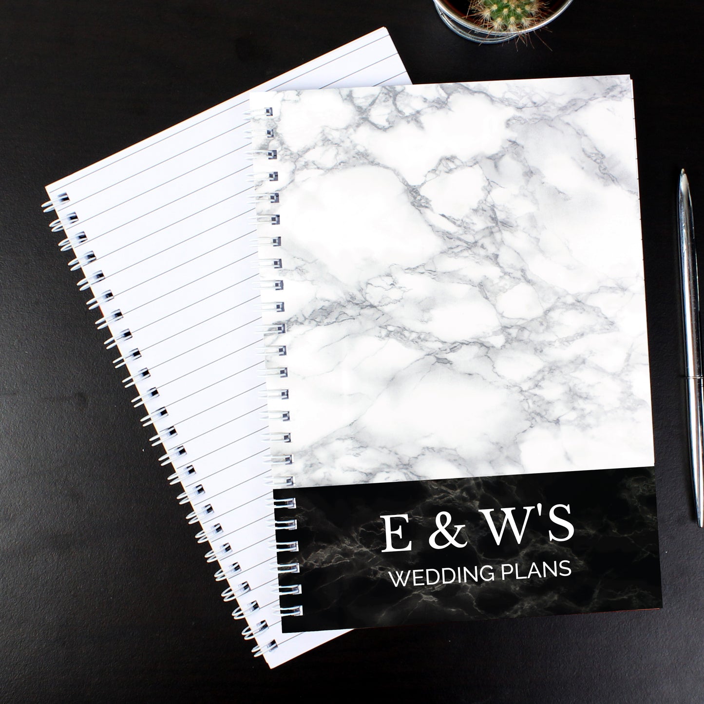 Personalised Marble Effect A5 Notebook - image 3