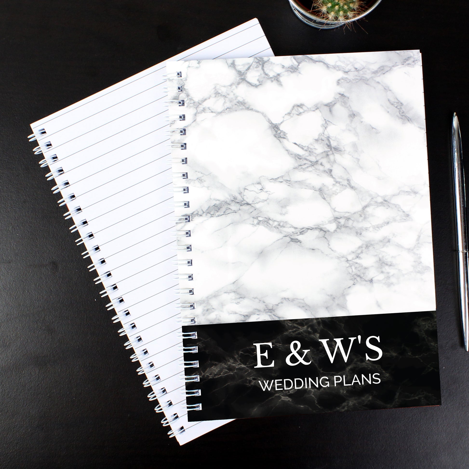 Personalised Marble Effect A5 Notebook - image 3