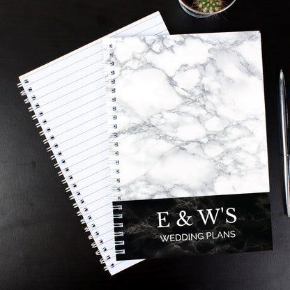 Personalised Marble Effect A5 Notebook - image 3