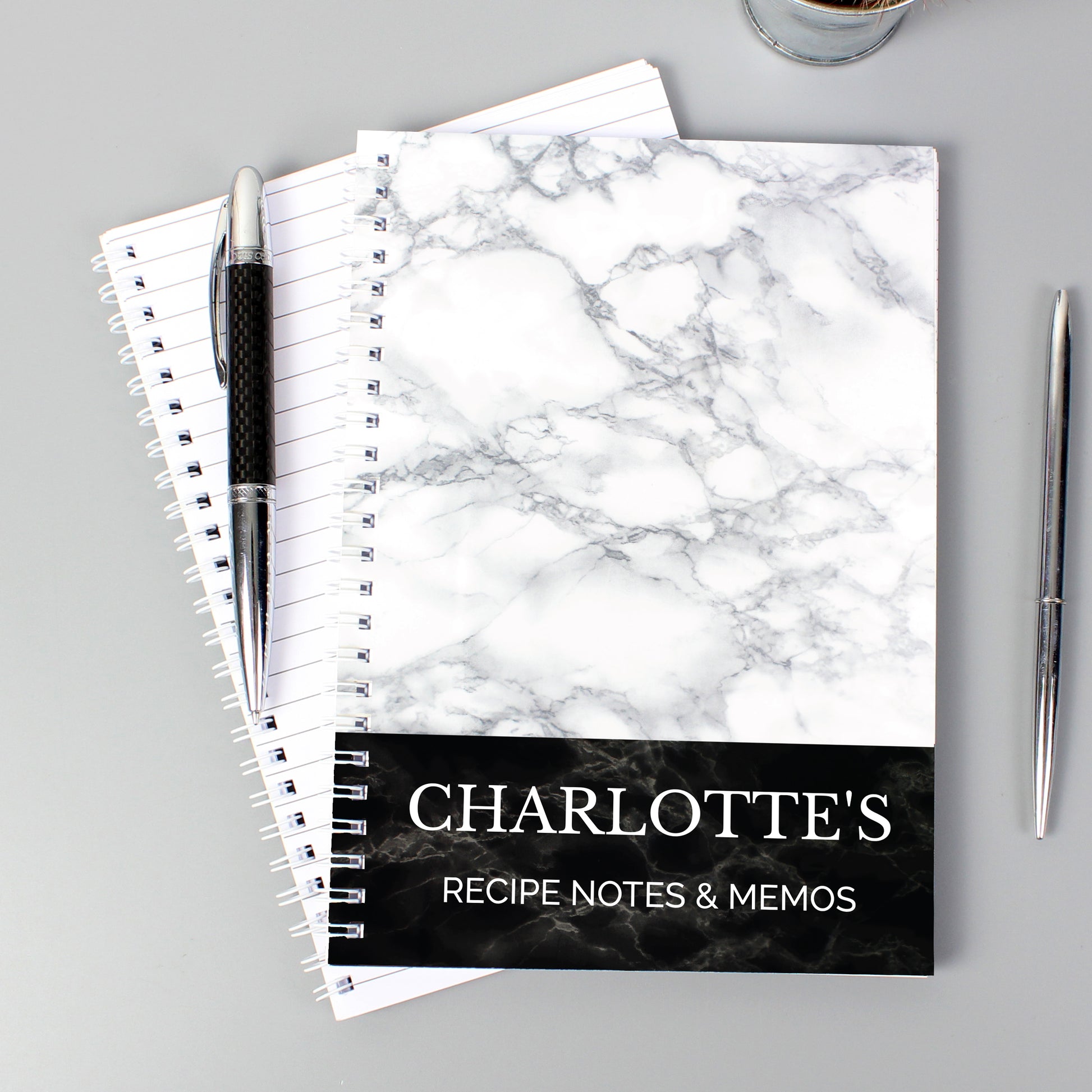 Personalised Marble Effect A5 Notebook - image 5
