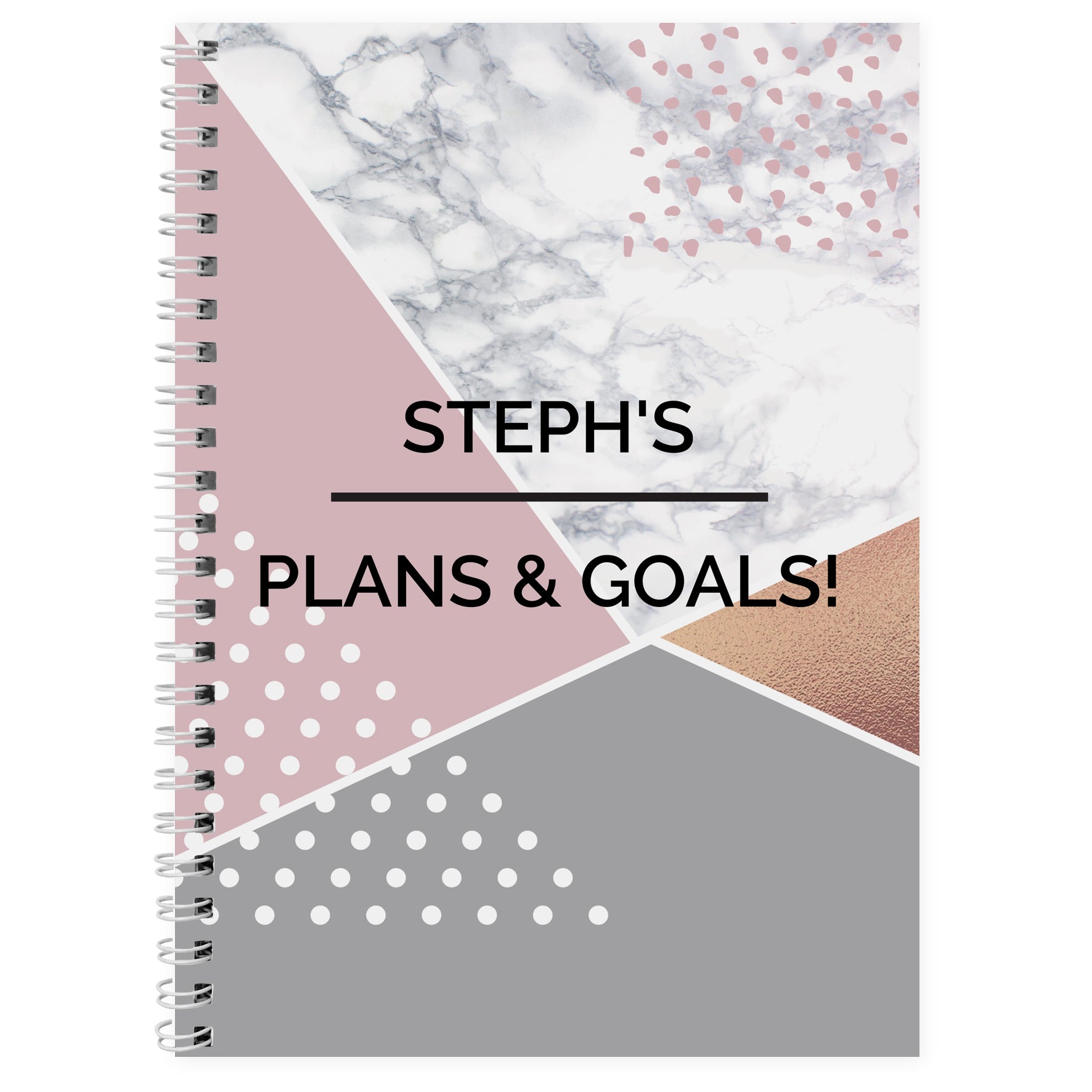 Personalised Geometric A5 Notebook - image 2