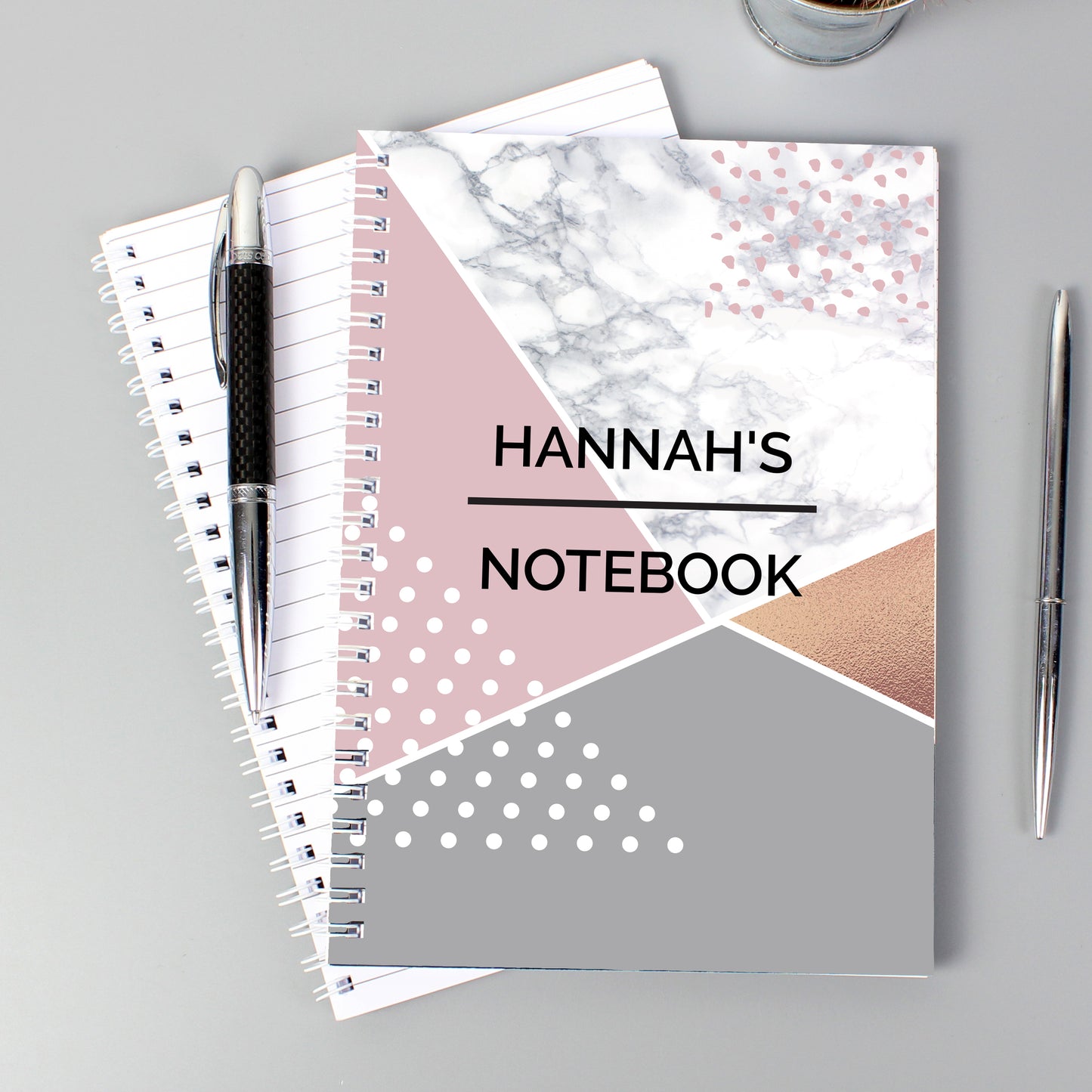 Personalised Geometric A5 Notebook - image 3