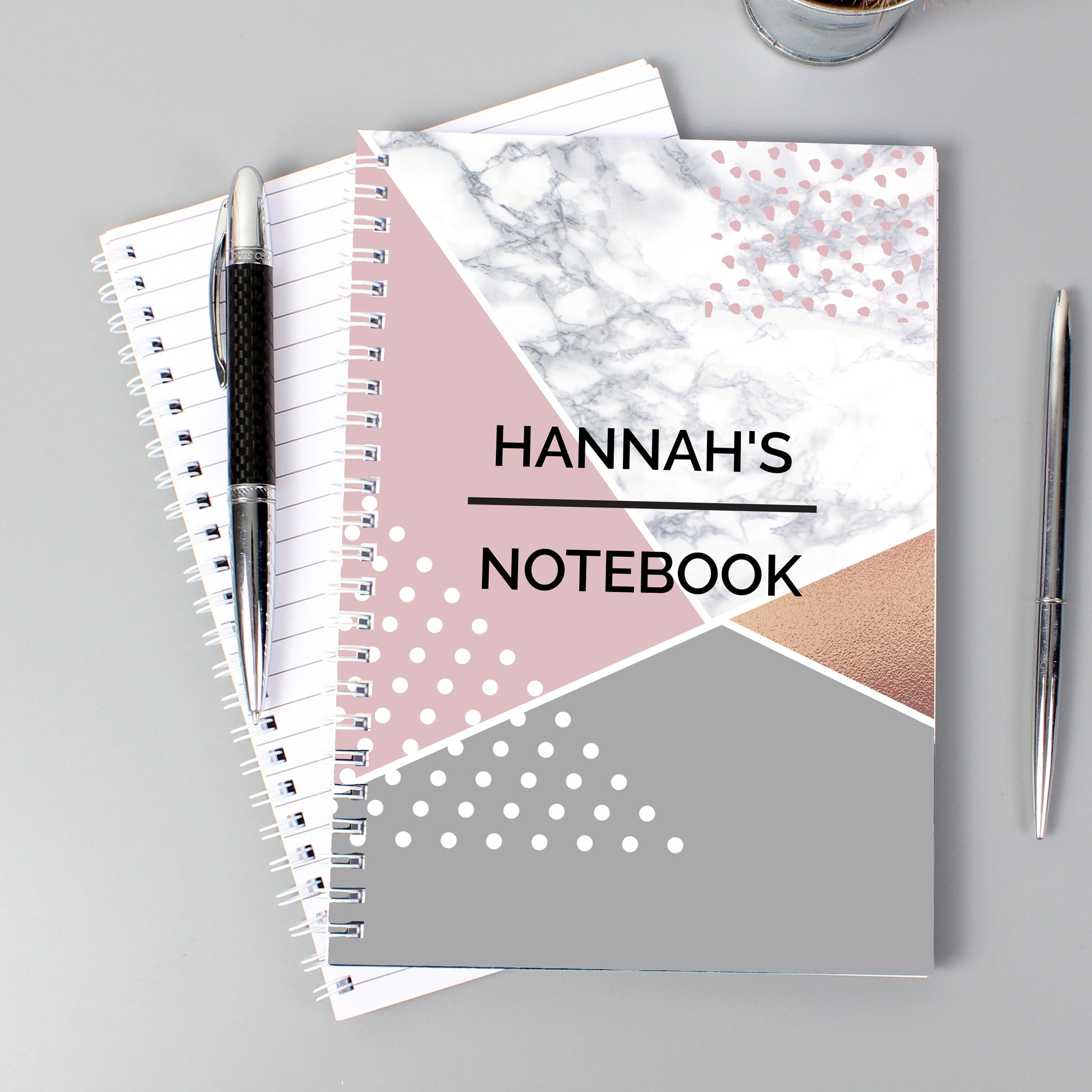 Personalised Geometric A5 Notebook - image 3