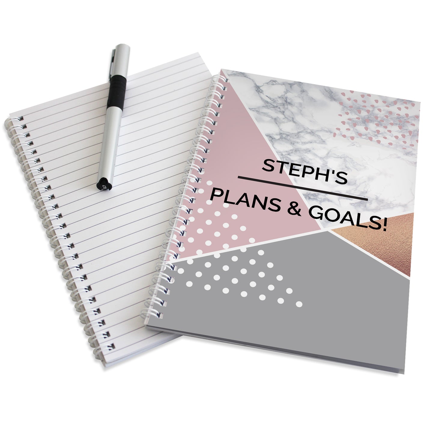 Personalised Geometric A5 Notebook - image 5