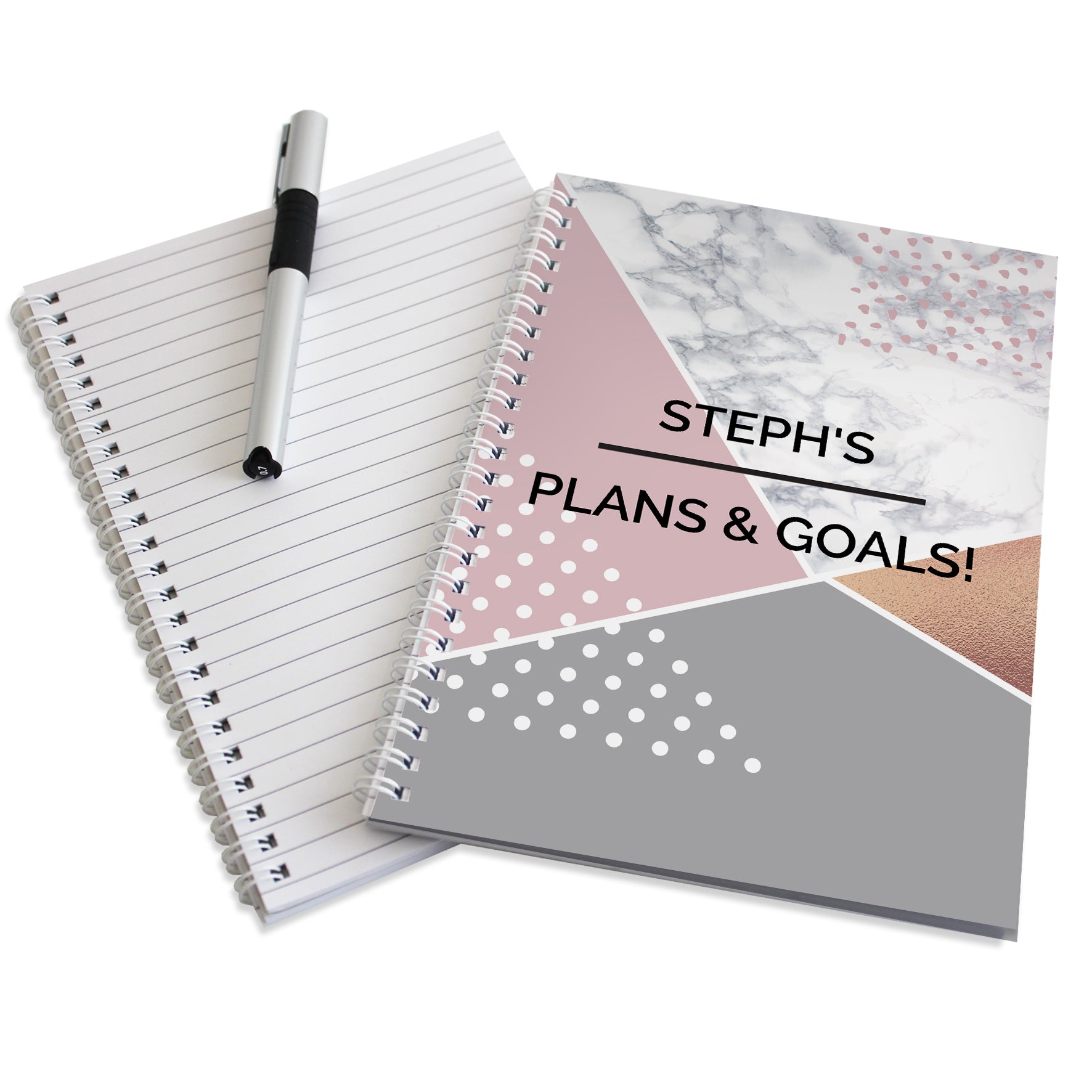Personalised Geometric A5 Notebook - image 5