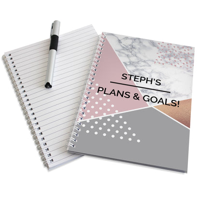 Personalised Geometric A5 Notebook - image 5