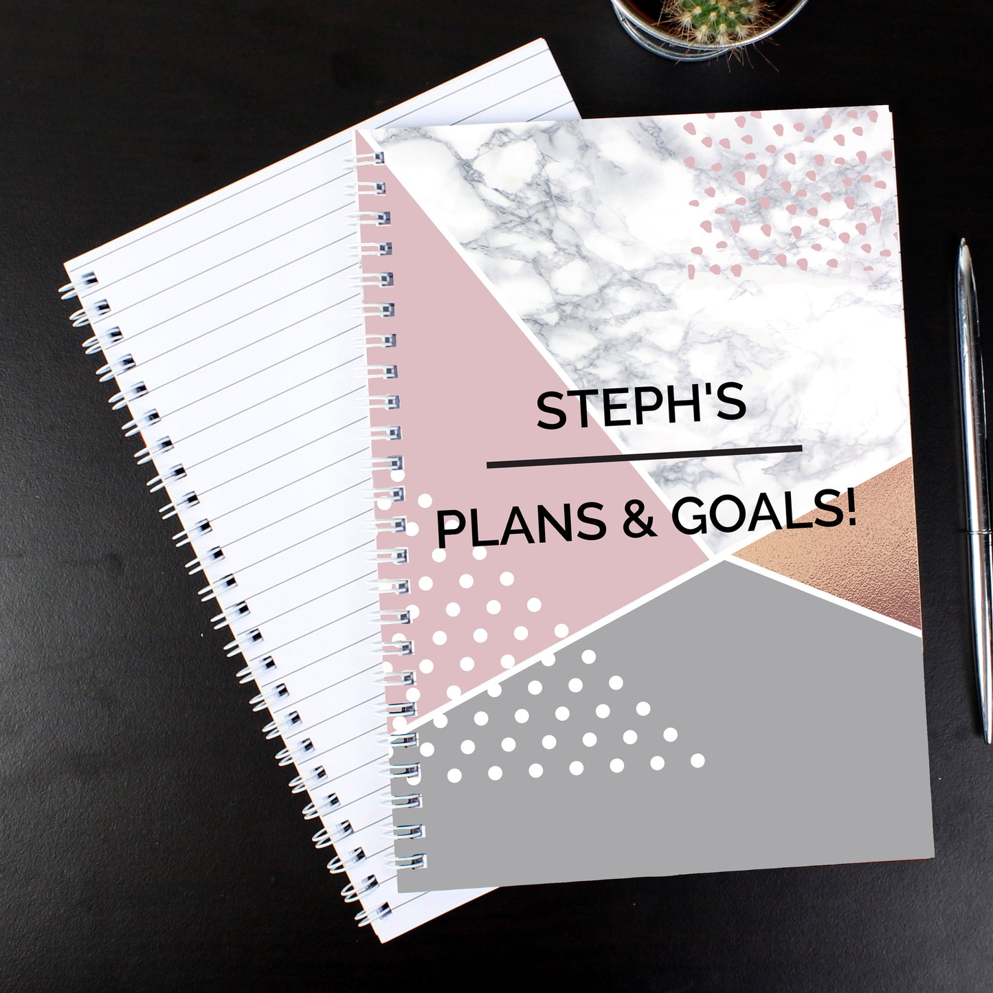 Personalised Geometric A5 Notebook - image 6