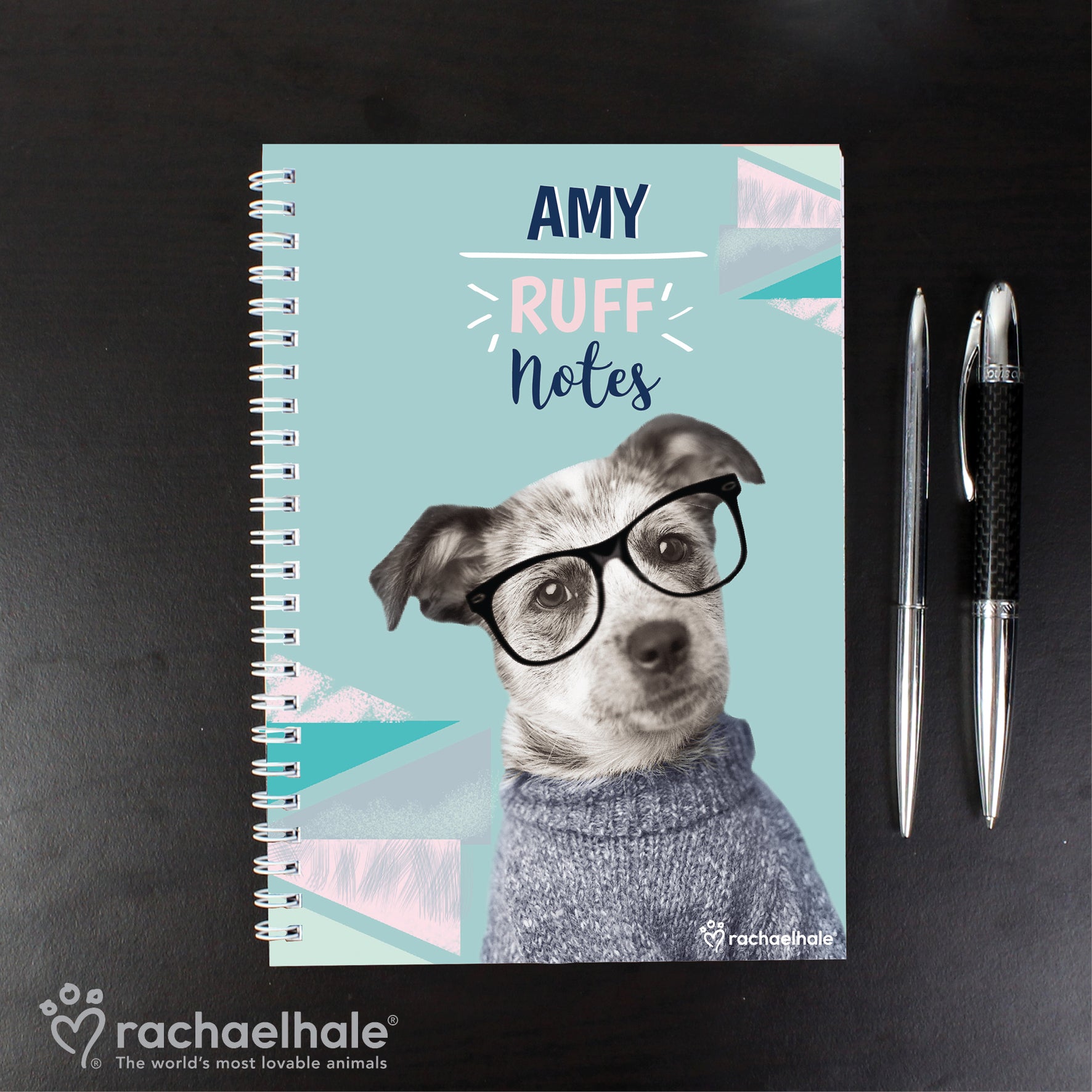 Personalised Rachael Hale 'Ruff Notes' Dog A5 Notebook - image 3