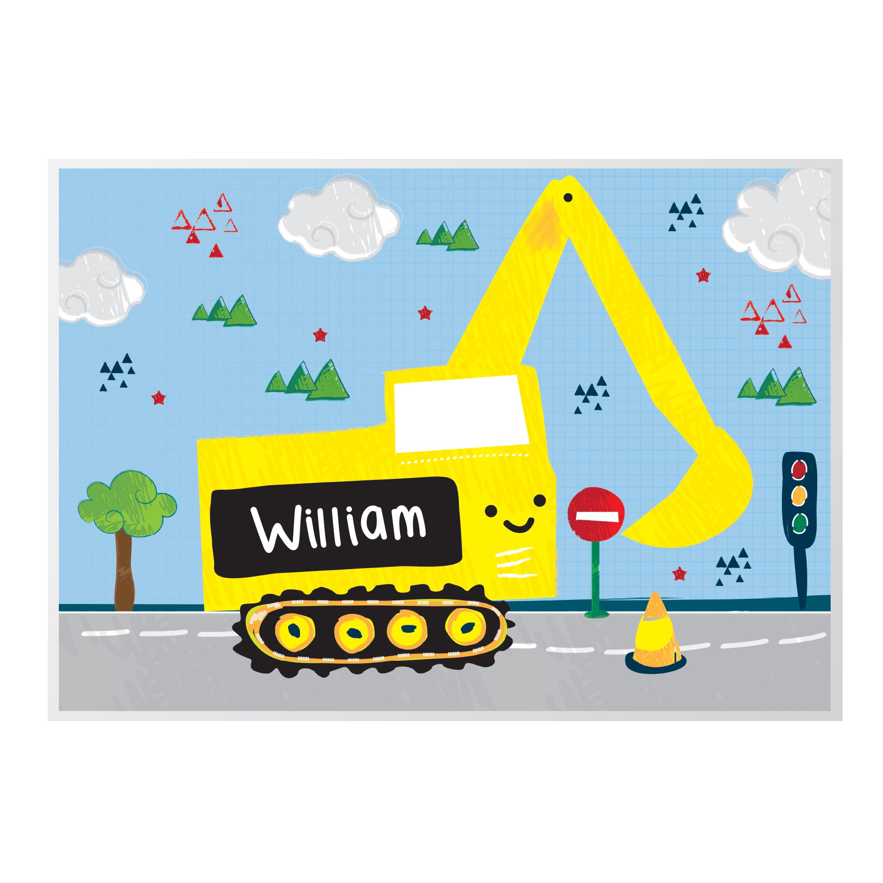Personalised Digger Placemat - image 2