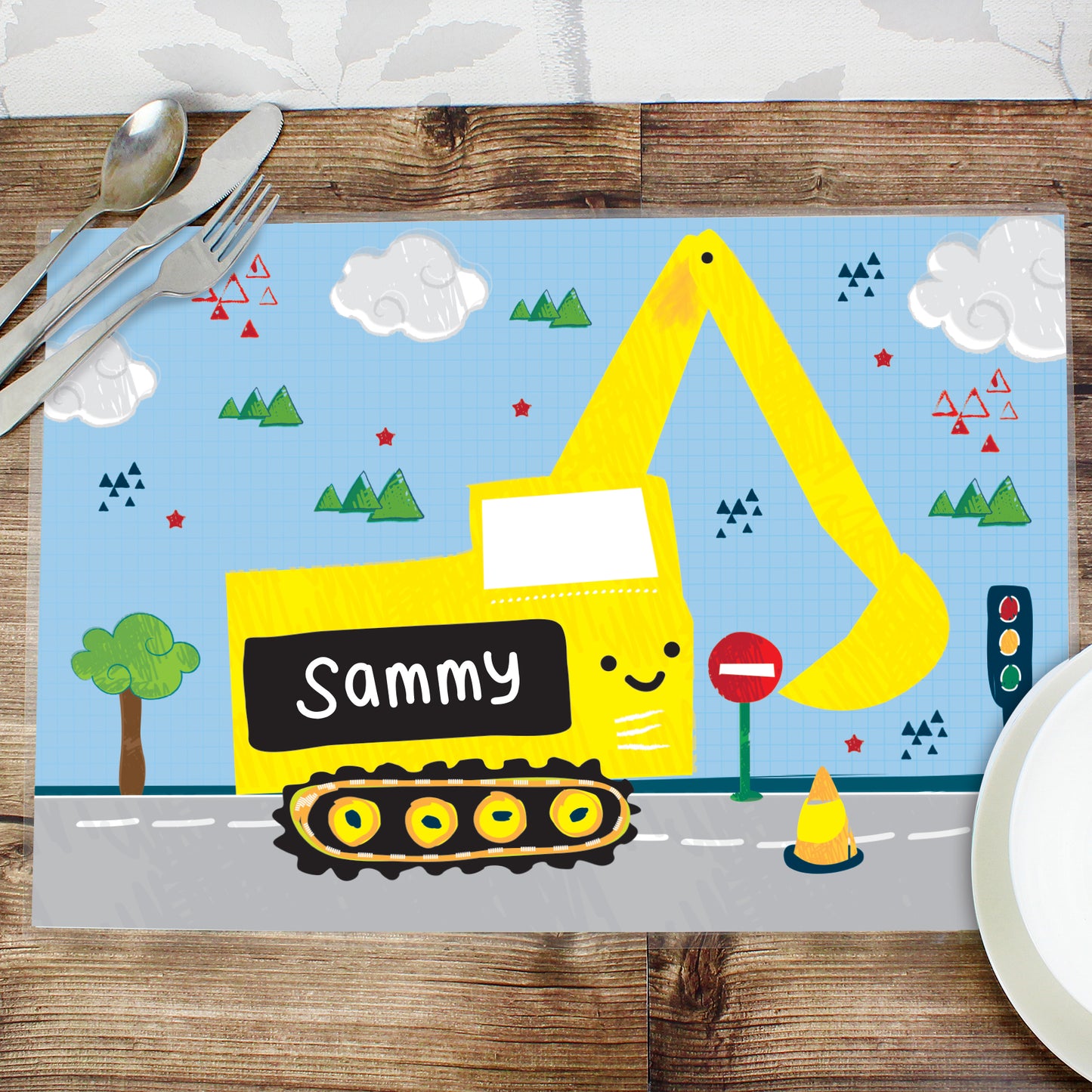 Personalised Digger Placemat - image 3