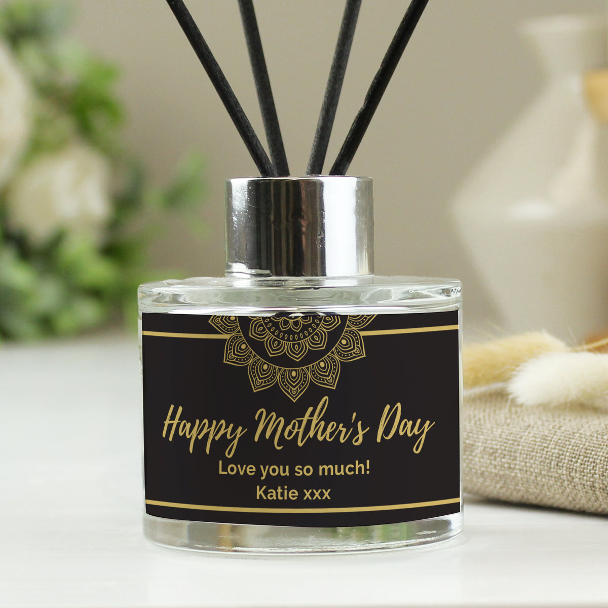 Personalised Gold Mandala Reed Diffuser - image 2